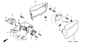 GL1500CD Боковая крышка