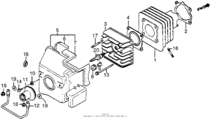 TG50 Цилиндр и головка цилиндра