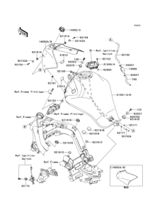 ER650 Топливный бак