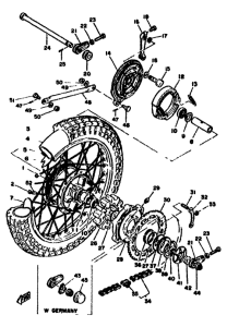 XT500 Переднее колесо