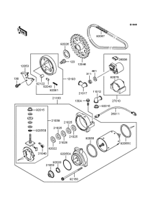 EN400 Starter motor / starter clutch