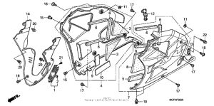RVT1000R Нижний обтекатель
