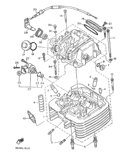 XT500T Головка цилиндров
