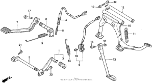 GL1500I Педали