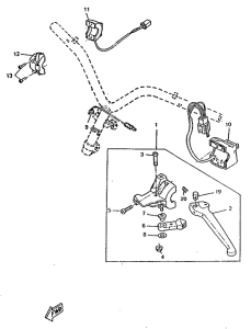 CW50RS Handle switch. lever