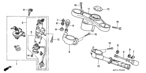 NR750 Handle pipe / top bridge