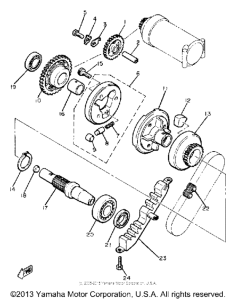 XJ650G Муфта стартера