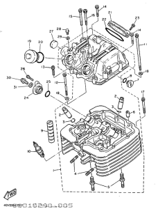 TT600E Головка цилиндров