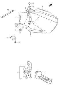 DR650 Рукоятка газа и тормоза