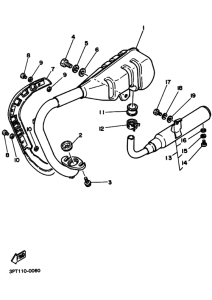 PW50 PW50E Выхлоп