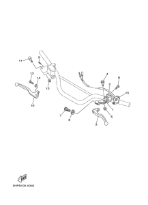 TTR125L Handle switch & lever 2