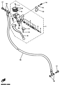 GTS1000A Передний тормозной цилиндр