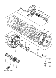 WR250Z Сцепление
