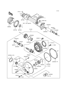 VN1500 Drive shaft / final gear(1 / 2)