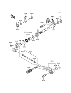 KLZ1000 Механизм переключения передач