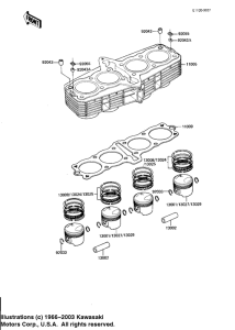 KZ1100 Cylinder / pistons