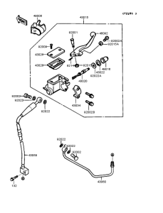 KX125 Главный тормозной цилиндр
