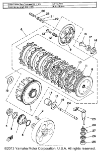 YZ465G Сцепление