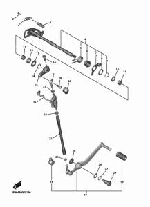 YZF600 Вал переключения