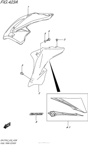 DR-Z70 Fuel Tank Cover