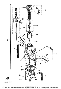 YZ250T Карбюратор