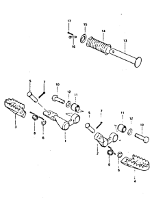 DR400 Подножки