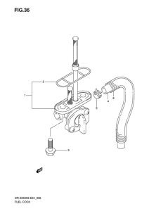 DR-Z250 Топливный кран