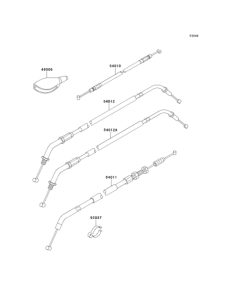 EJ650 Тросы управления