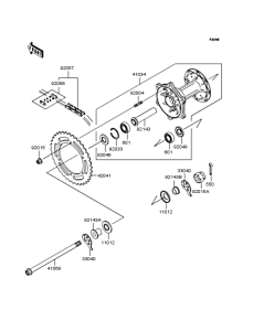  Заднее колесо и цепь