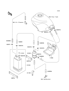 EX250 Испарительная система топлива