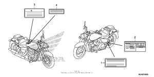 VT750C2B Лейбл предостережения