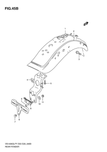 VS1400 Заднее крыло