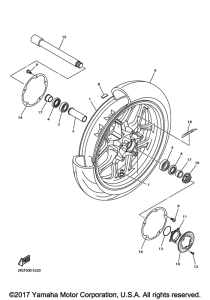 YZF-R1M Переднее колесо