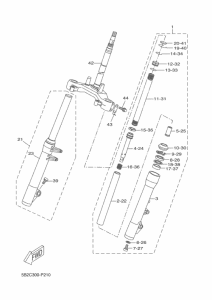 VP250 Передняя вилка