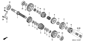 VTX1300S Трансмиссия