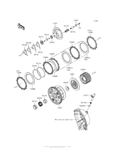 ZX1000 Сцепление