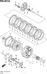 VZ800 Сцепление