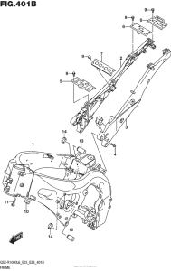 GSX-R1000 Frame (Gsx-R1000L6 E28)