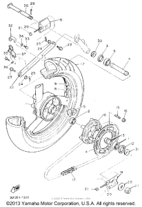 FZR1000D Переднее колесо