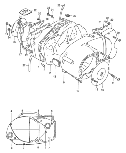 K125 Crankcase cover ass`y  (v