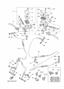 XP500 Передний тормозной цилиндр