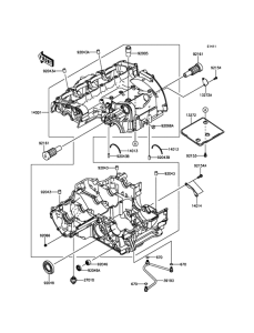 KLZ1000 Картер двигателя