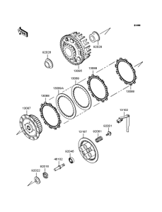 ZR250 Сцепление