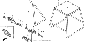 CR500R Подножка