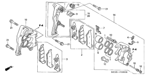 XL650V Передний суппорт