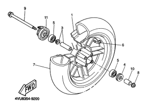 CW50 Переднее колесо