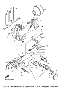 XVS950XR Фонарь