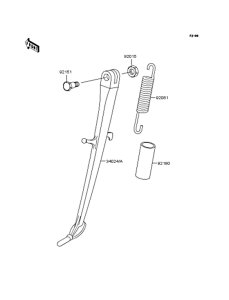 ZR400 Подножка
