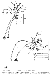 XV920J Handle switch-lever