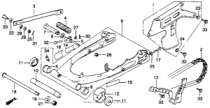 XL250S Swingarm 78-81